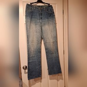 Land's End Women's Size 8T TALL Boyfriend Jeans Relaxed Medium Wash
